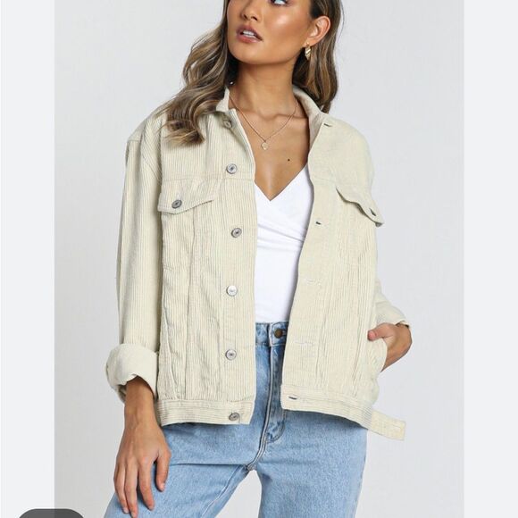 Showpo corduroy trucker jacket - Picture 2 of 4